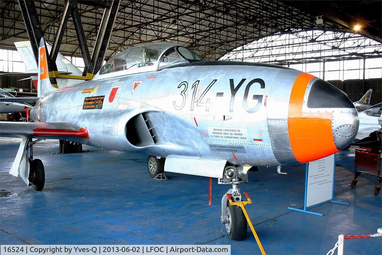 16524, 1951 Lockheed T-33A Shooting Star C/N 580-5856, Lockheed T-33A Shooting Star, preserved at Canopée Museum, Châteaudun Air Base (LFOC)
