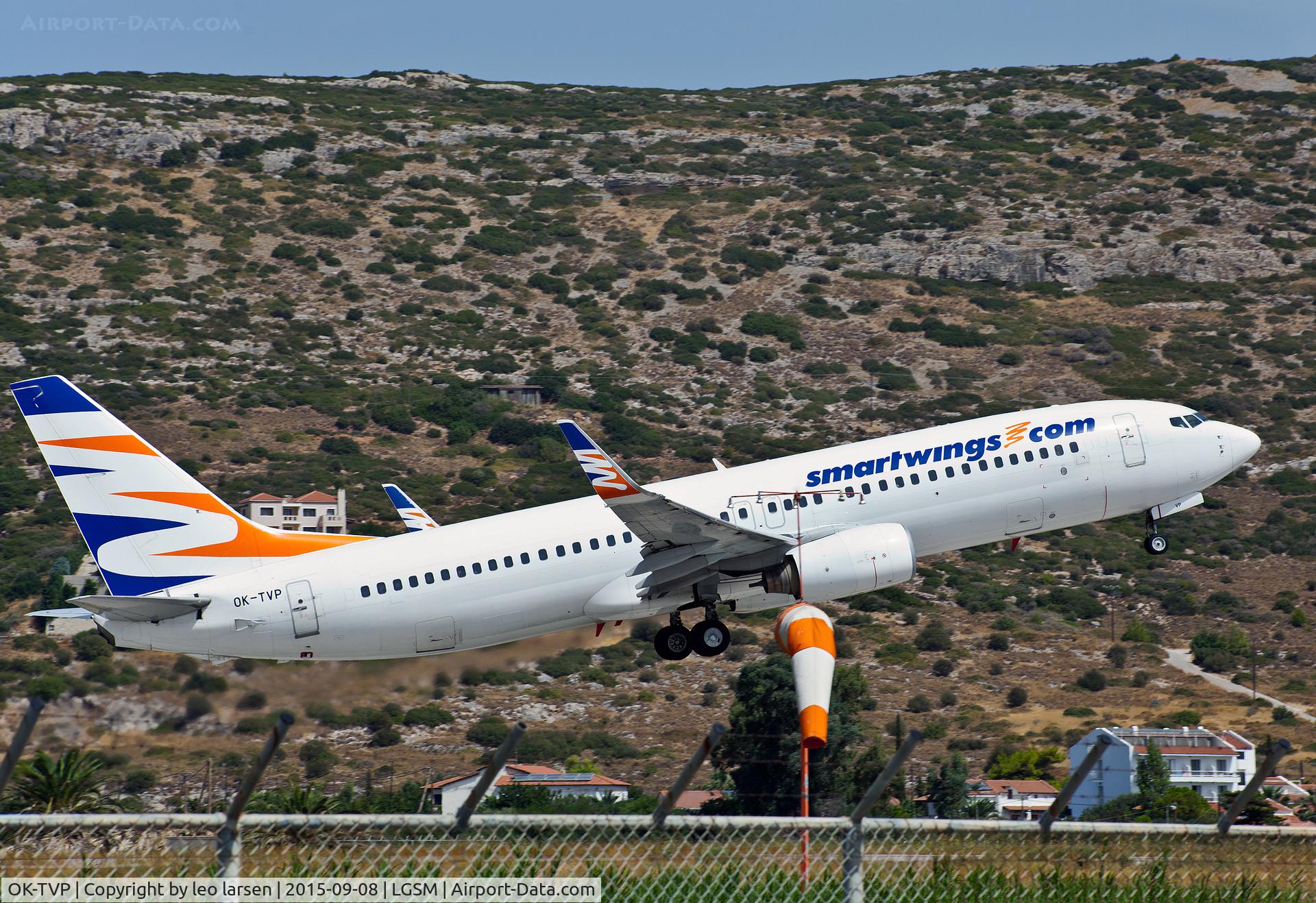 OK-TVP, 2002 Boeing 737-8K5 C/N 32907, Samos Greece 8.9.15