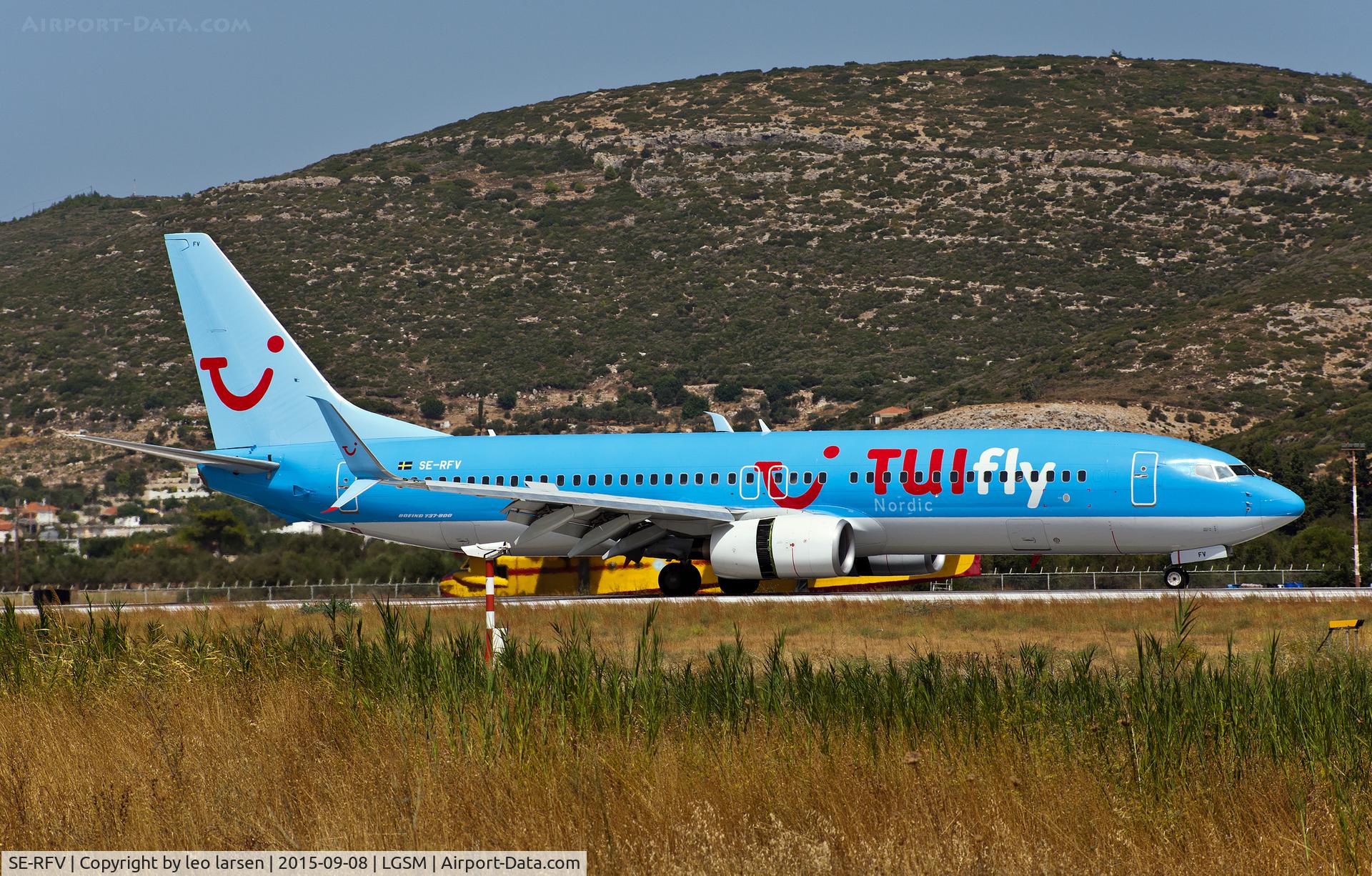 SE-RFV, 2006 Boeing 737-86N C/N 32669, Samos Greece 8.9.15