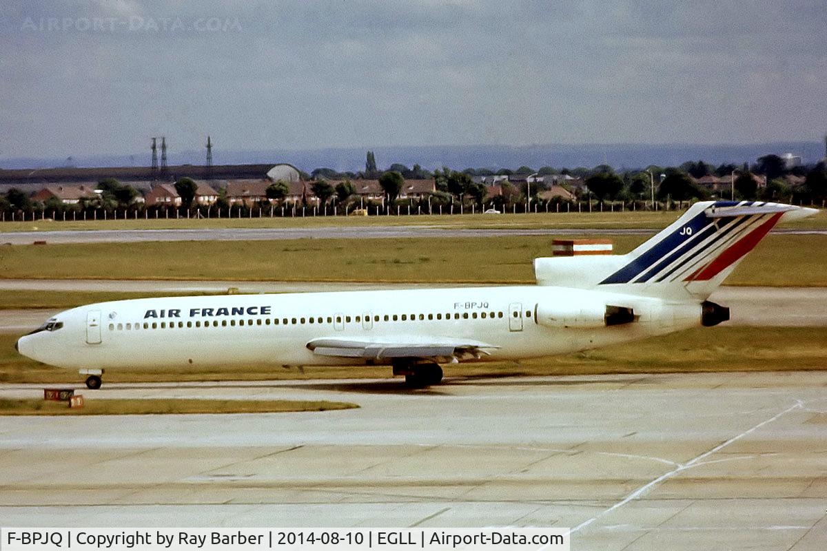 F-BPJQ, 1971 Boeing 727-228 C/N 20470, Boeing 727-228 [20470] (Air France) Heathrow~G (date unknown). From a slide.