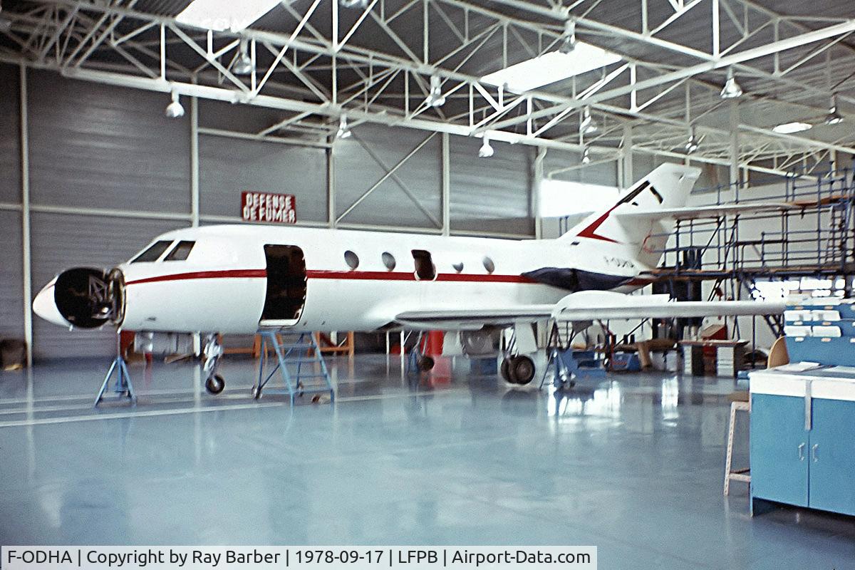F-ODHA, Dassault Falcon (Mystere) 20D C/N 175, Dassault Falcon 20D-5 [175] Paris Le-Bourget~F 17/09/1978. From a slide.