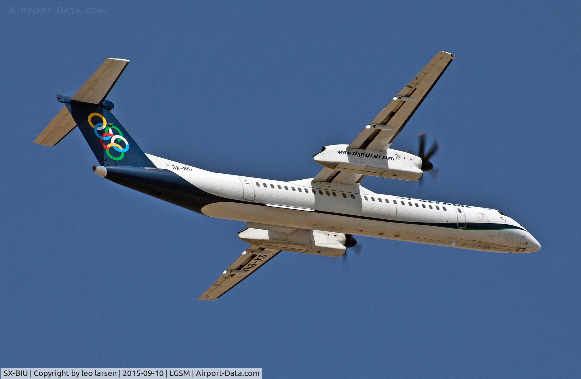 SX-BIU, 2007 De Havilland Canada DHC-8-402Q Dash 8 C/N 4152, Samos Greece 10.9.15