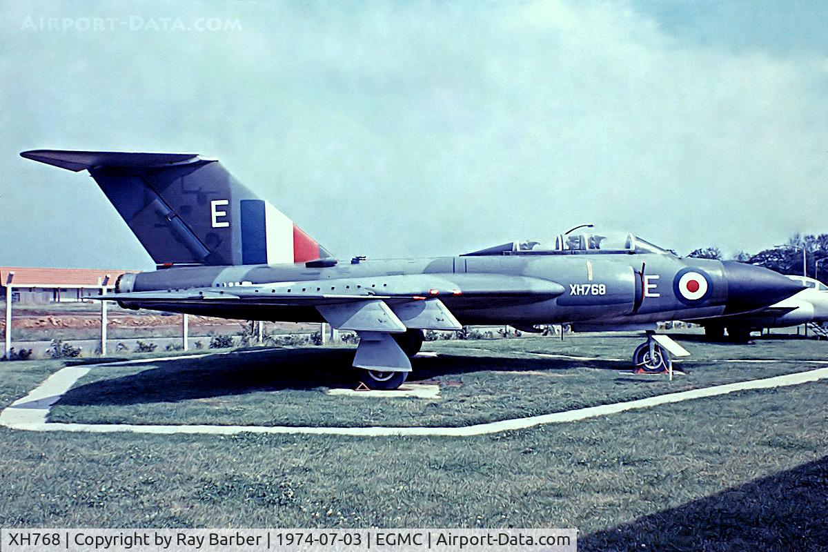 XH768, 1959 Gloster Javelin FAW.9 C/N Not found XH768, Gloster Javelin FAW.9 [Unknown] (Royal Air Force) Southend~G 03/07/1974. From a slide.