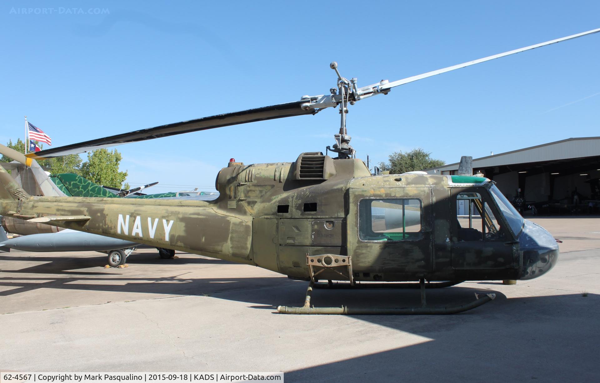 62-4567, 1962 Bell UH-1B Iroquois C/N 627, Bell UH-1B