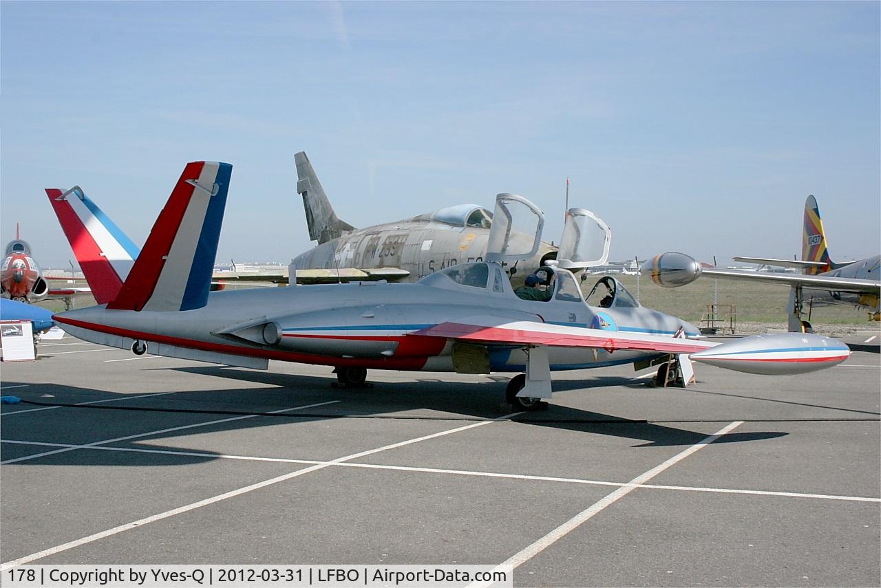 178, Fouga CM-170 Magister C/N 178, Fouga CM-170 Magister, Preserved at Les Ailes Anciennes Museum, Toulouse-Blagnac (LFBO)