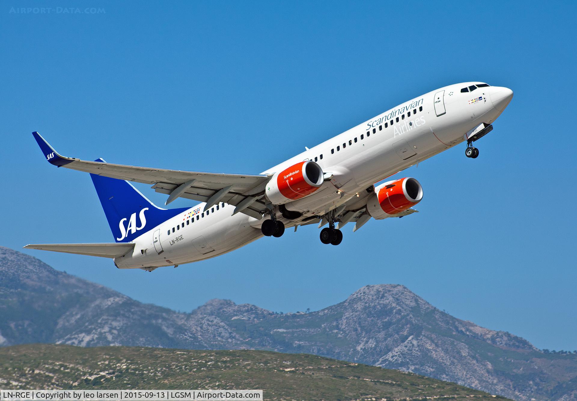 LN-RGE, 2013 Boeing 737-883 C/N 38037, Samos Greece 13.9.15