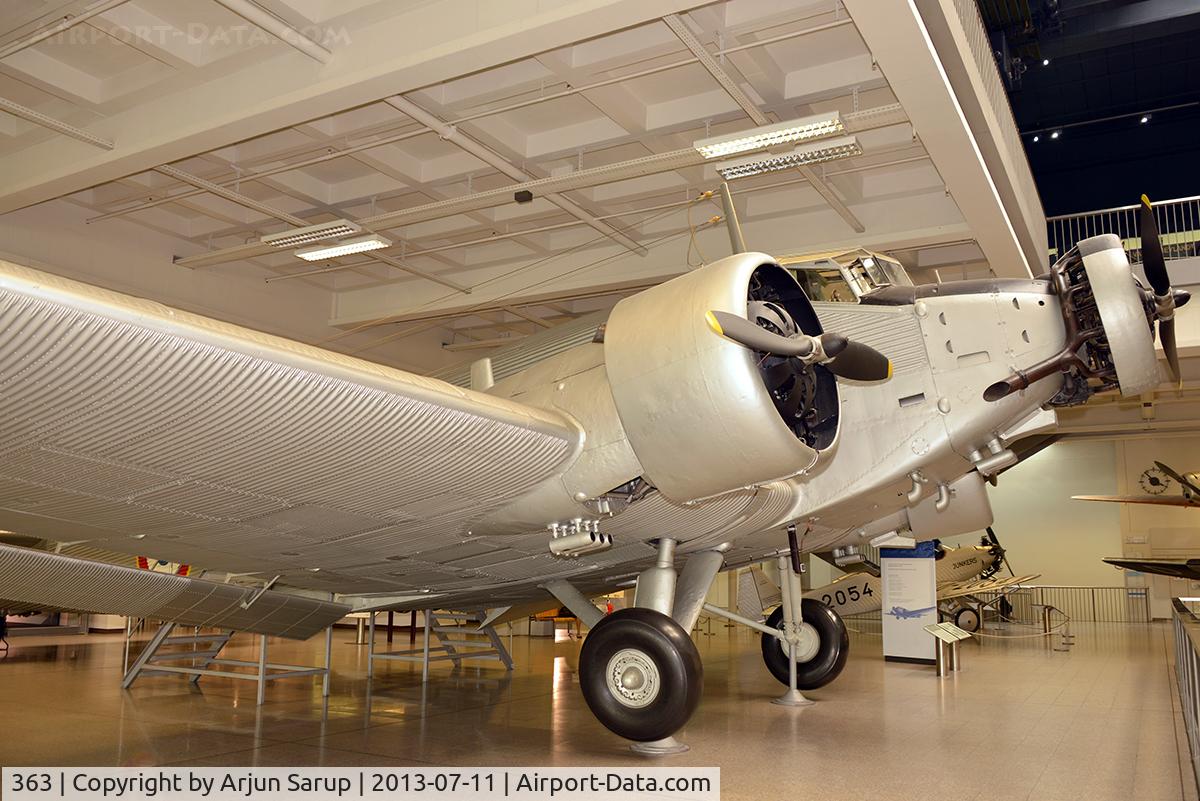 363, Junkers (AAC) AAC-1 Toucan (Ju-52) C/N 363, On display at Deutsches Museum München.