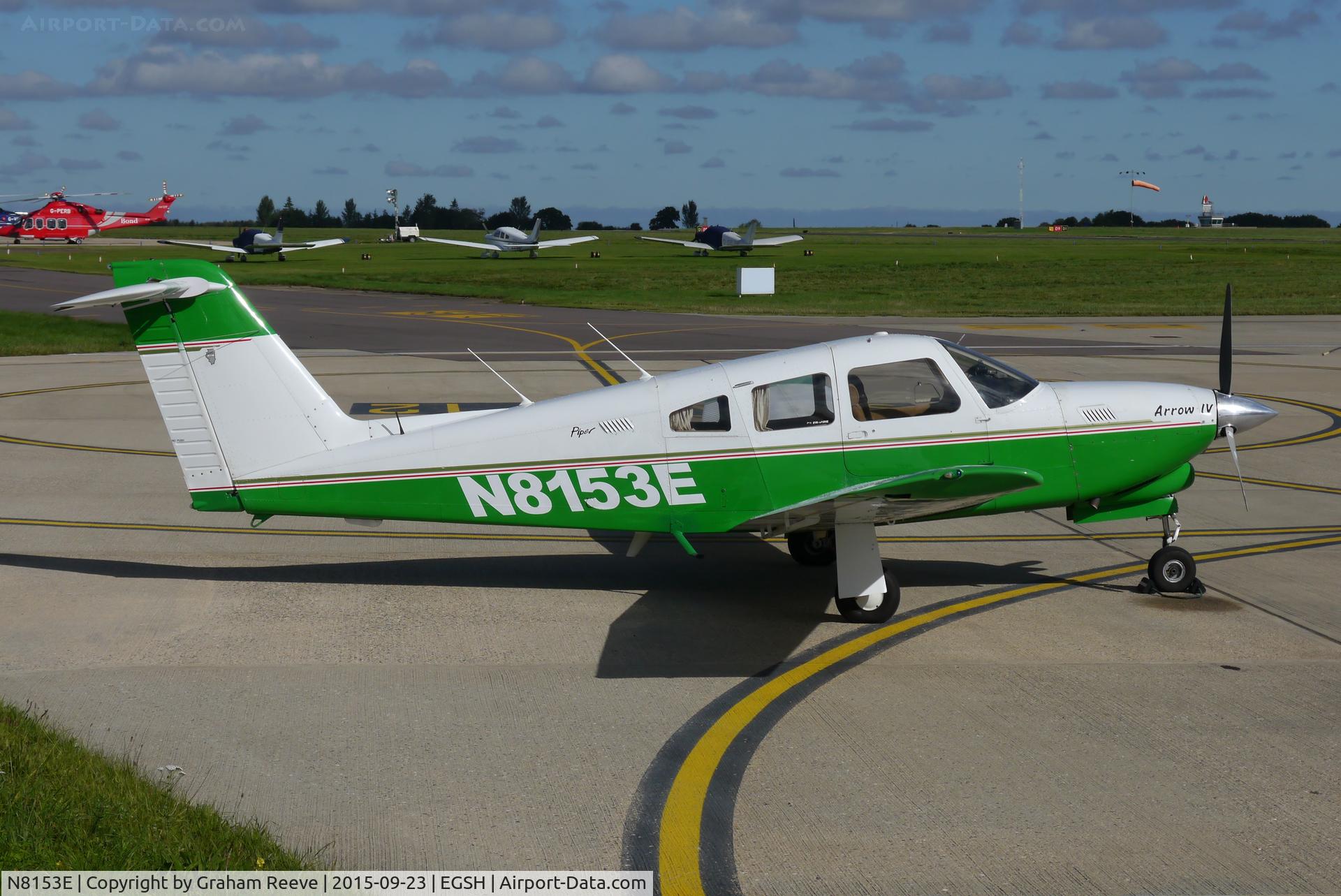 N8153E, 1981 Piper PA-28RT-201T Arrow IV C/N 28R-8131185, Parked at Norwich.