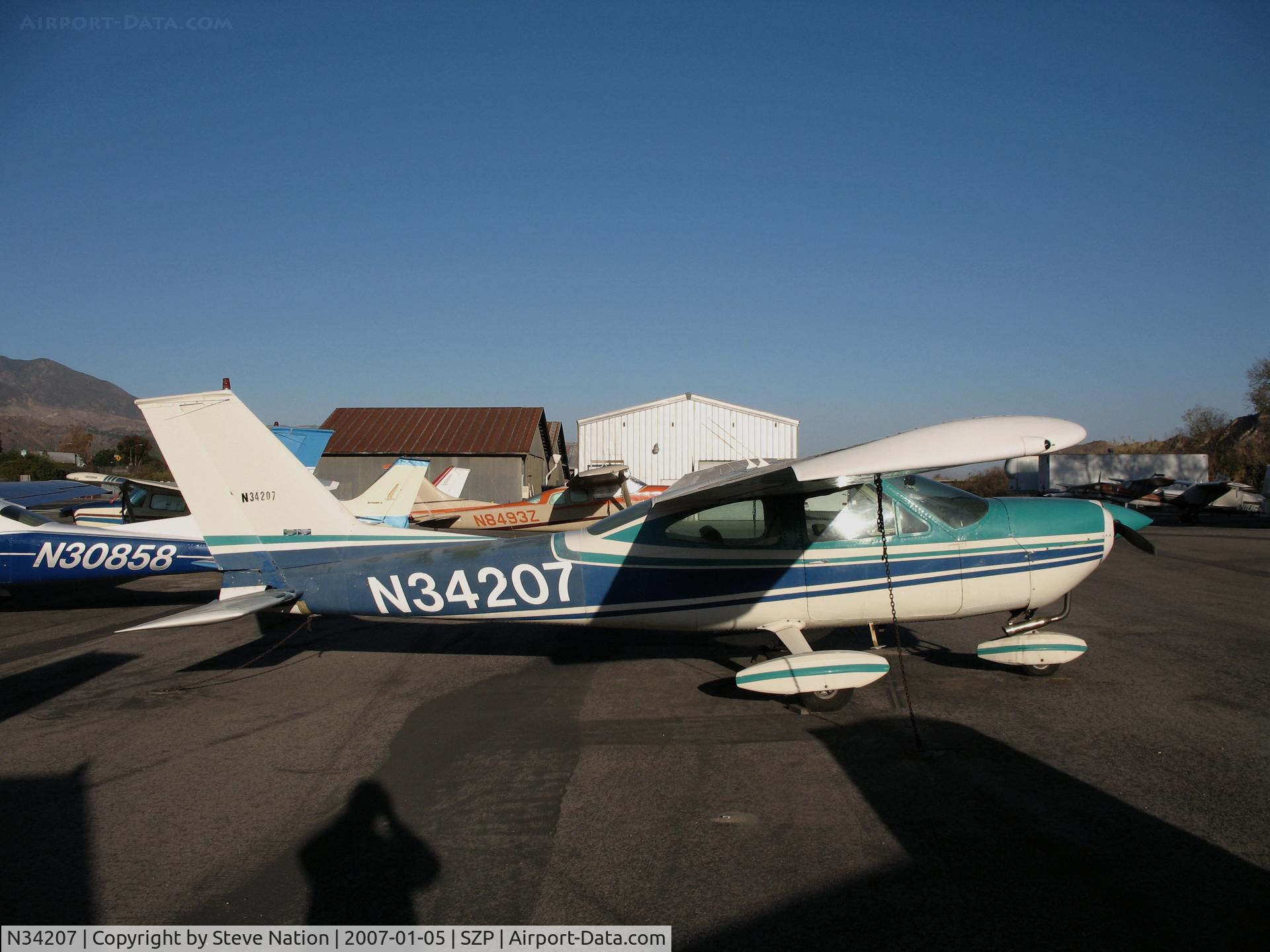 N34207, 1972 Cessna 177B Cardinal C/N 17701705, 1972 Cessna 177B Cardinal @ Santa Paula Airport, CA