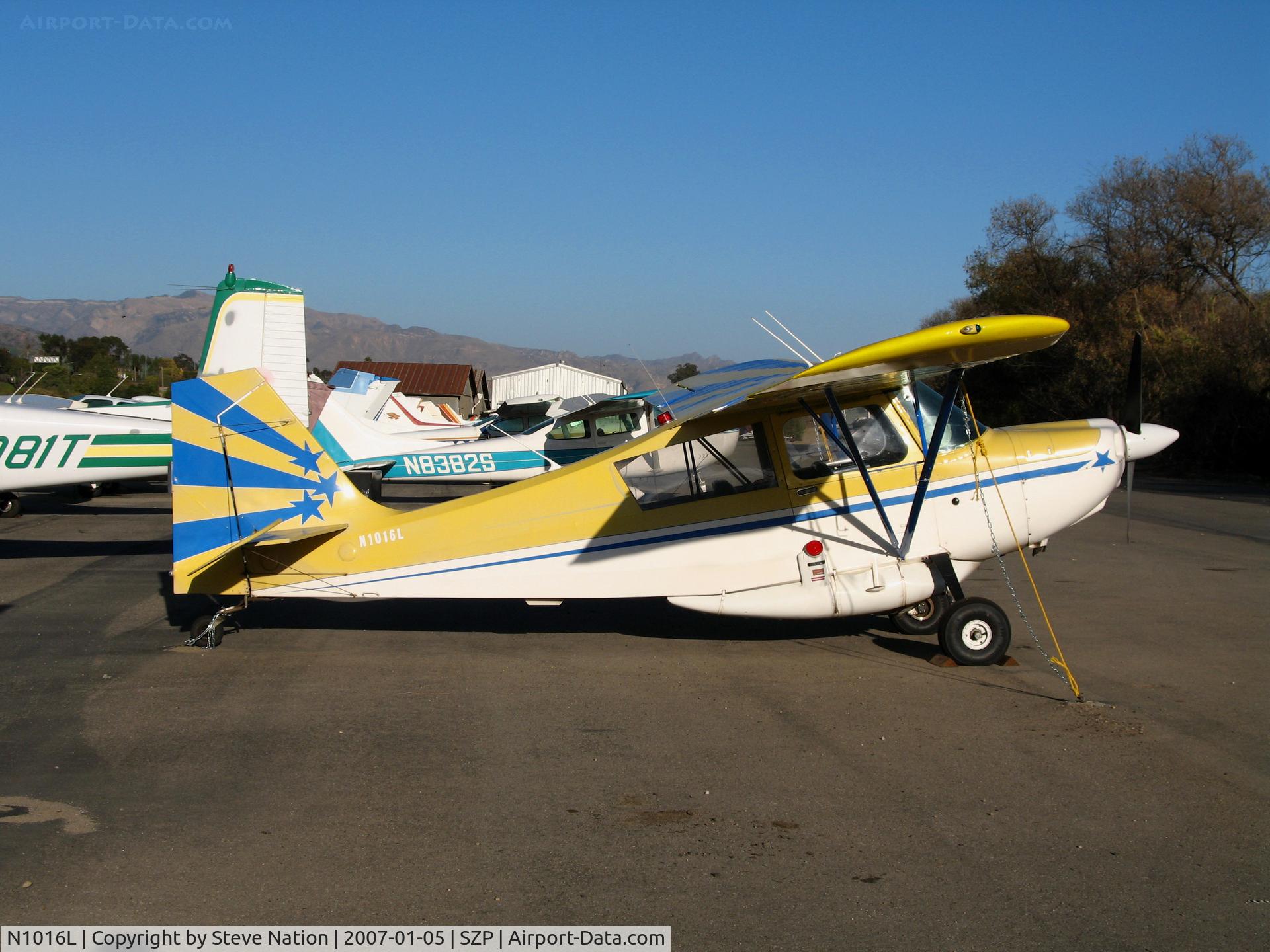 N1016L, 1973 Bellanca 7ECA Citabria Citabria C/N 912-73, 1973 Bellanca 7ECA with belly pack @ Santa Paula Airport, CA
