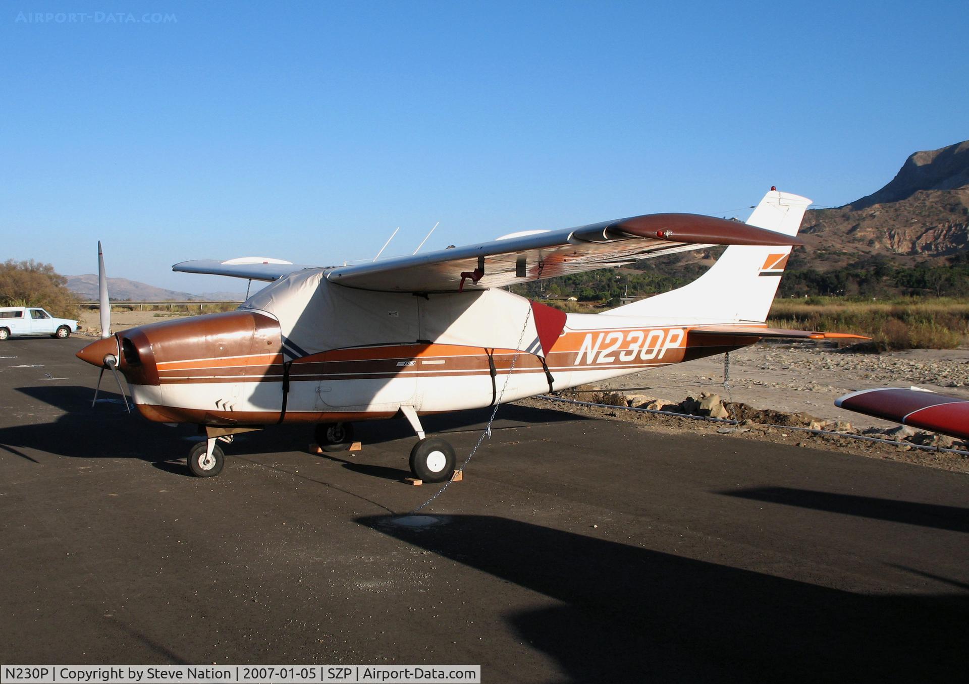 N230P, 1967 Cessna T210G Turbo Centurion C/N T210-0279, 1967 Cessna T210G with cockpit cover @ Santa Paula Airport, CA