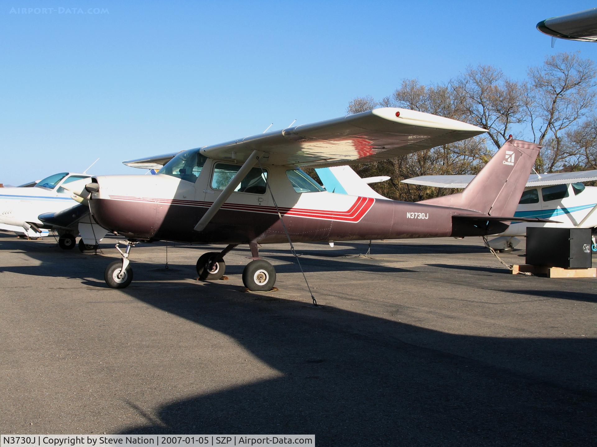 N3730J, 1966 Cessna 150G C/N 15065030, Sun dappled 1966 Cessna 150G @ Santa Paula Airport, CA