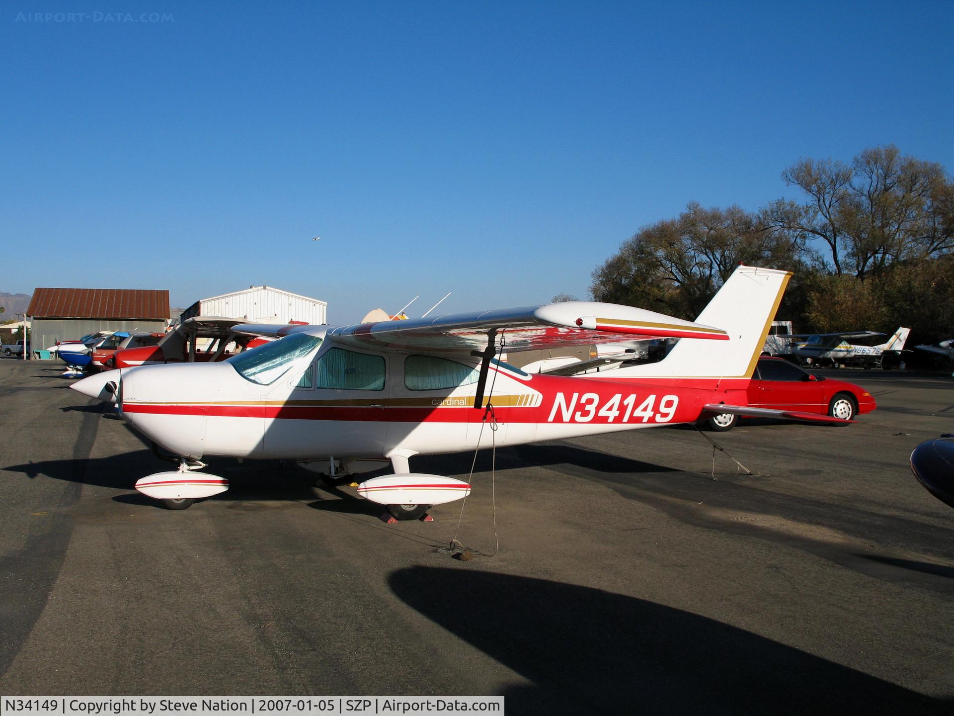 N34149, 1971 Cessna 177B Cardinal C/N 17701667, 1971 Cessna 177B Cardinal @ Santa Paula Airport, CA