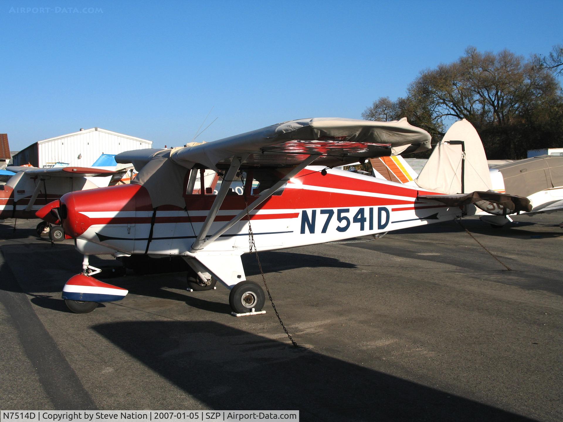 N7514D, 1957 Piper PA-22-150 C/N 22-5242,  1957 Piper PA-22-150 @ Santa Paula Airport, CA