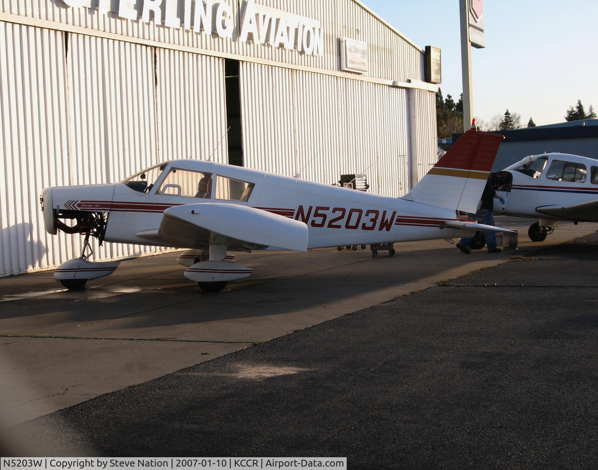 N5203W, 1961 Piper PA-28-160 Cherokee C/N 28-238, 1961 Piper PA-28-160 with engine removed @ Buchanan Field, Concord, CA