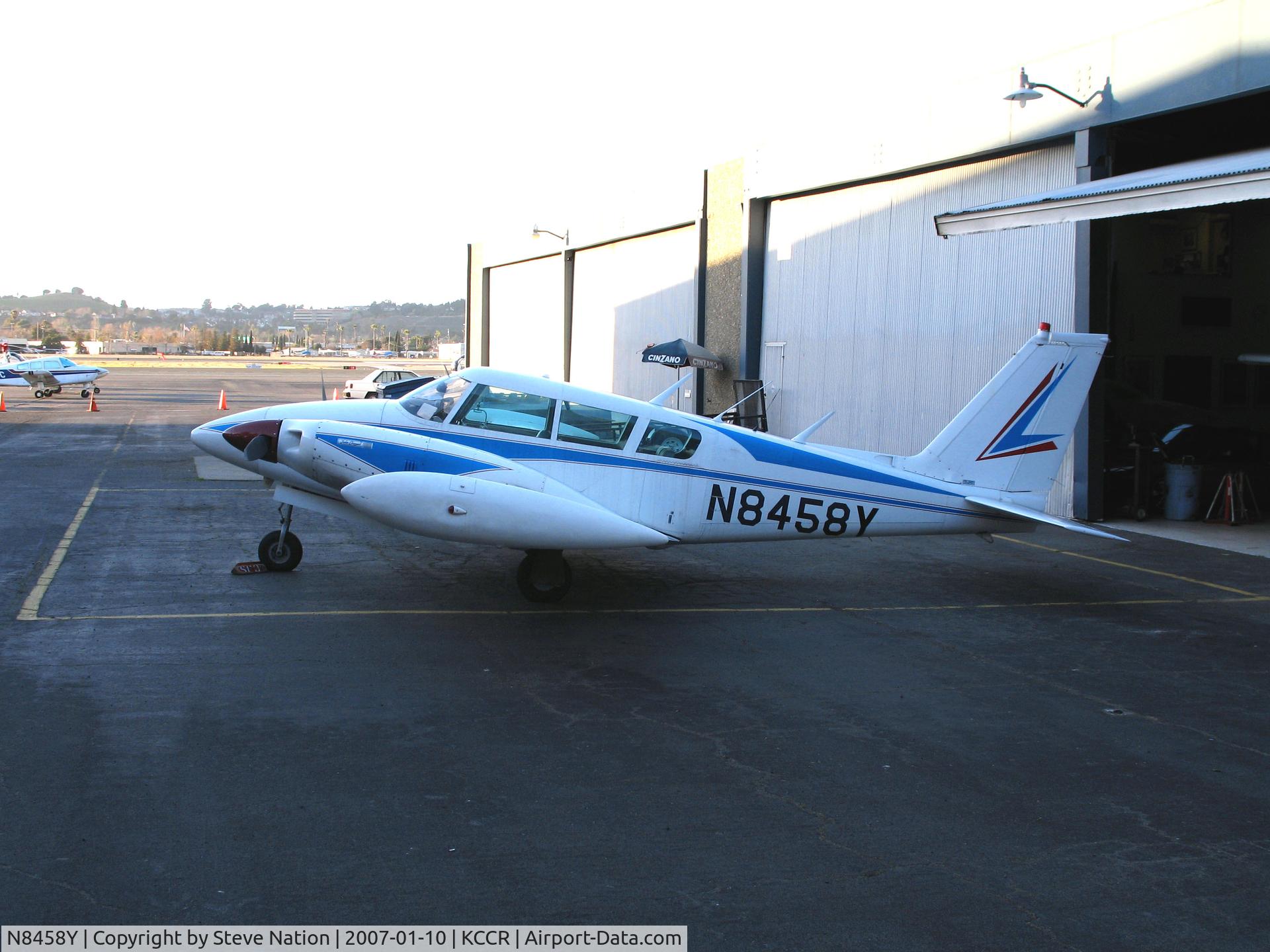 N8458Y, 1967 Piper PA-30-160 Twin Comanche Twin Comanche C/N 30-1617, 1967 Piper PA-30 in low sun conditions @ Buchanan Field, Concord, CA