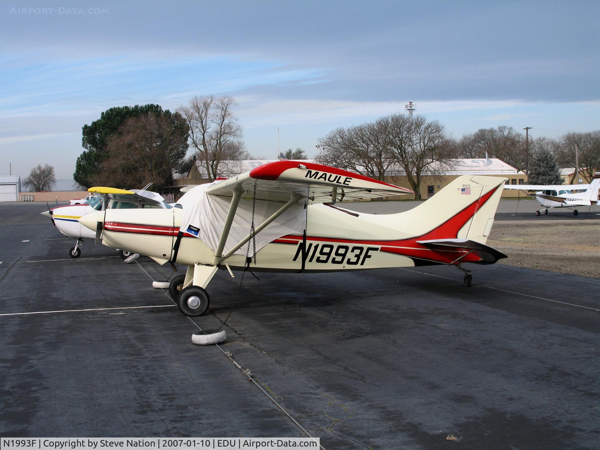 N1993F, 1993 Maule MX-7-180A Sportplane C/N 20003C, 1994 Maule MX-7-180A with cover @ University Airport, Davis, CA (now Arizona based)