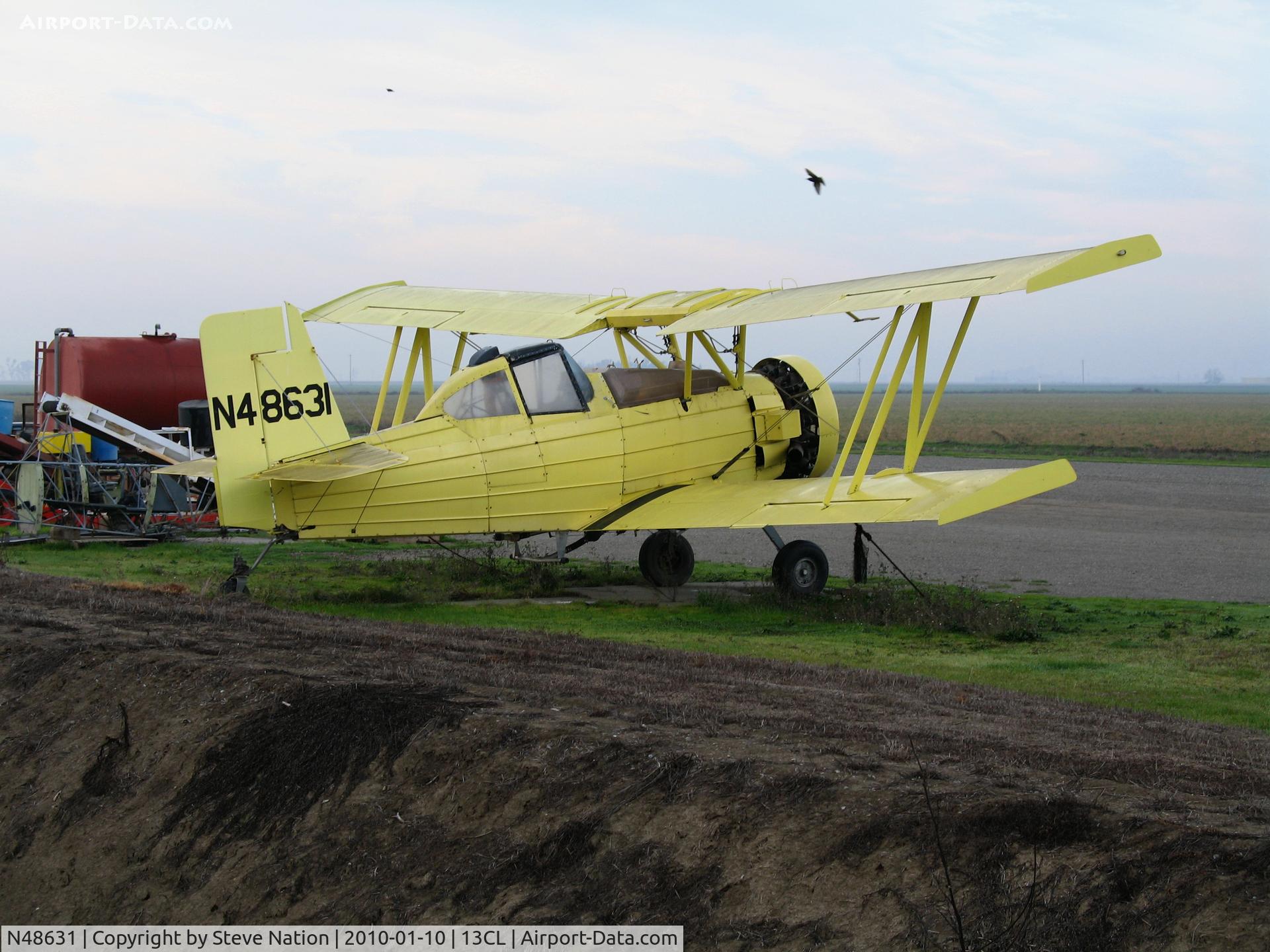 N48631, 1976 Grumman-Schweizer G-164B C/N 64B, 1976 Grumman G-164B in foggy conditions @ Maine Prairie Airstrip, Dixon, CA (now Oregon based)