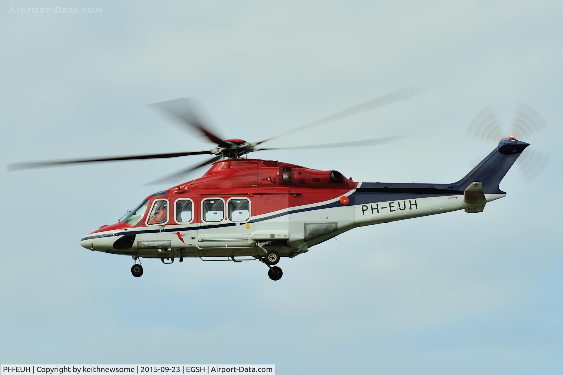 PH-EUH, 2013 AgustaWestland AW-139 C/N 31431, Regular visitor.