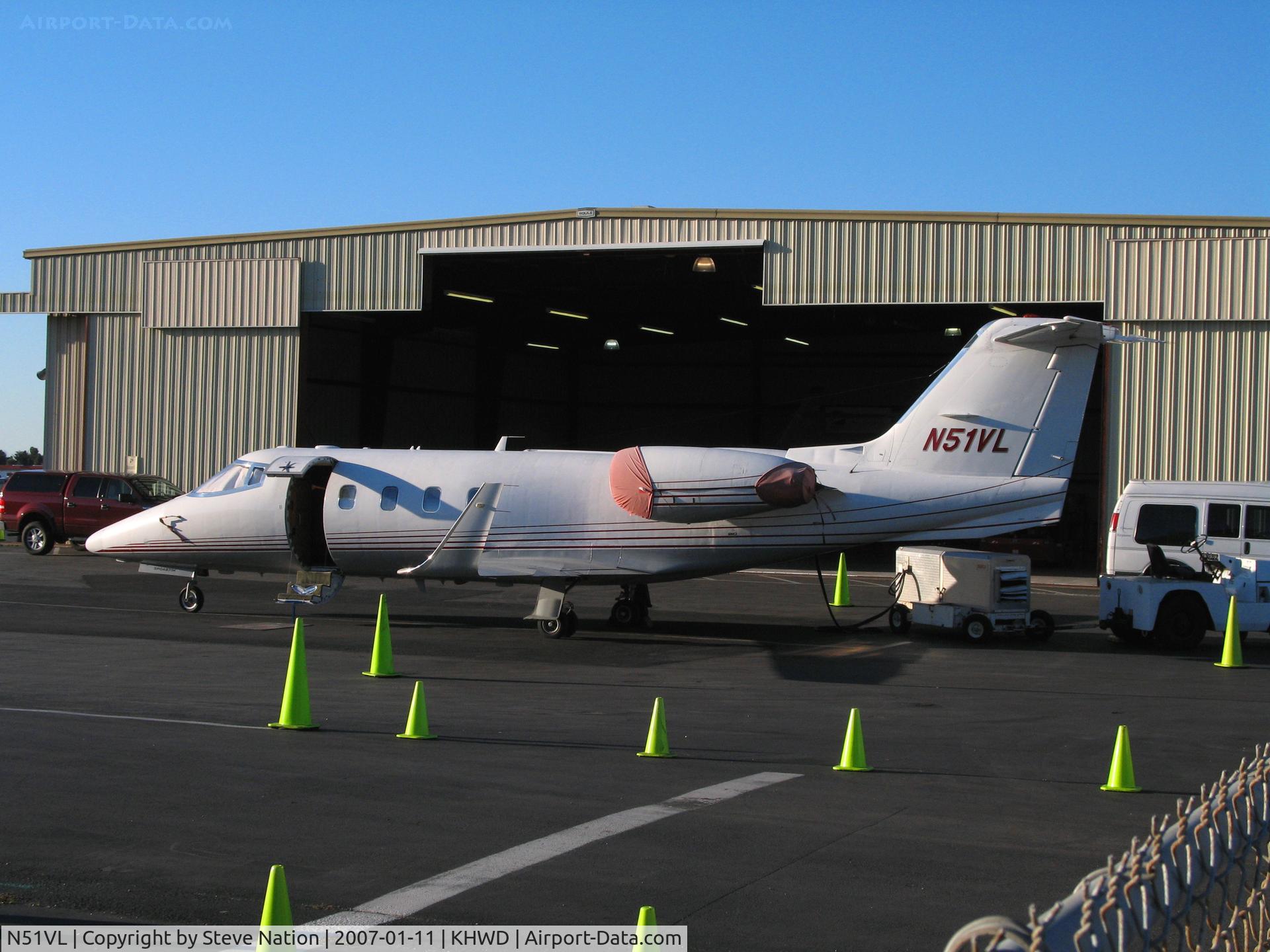 N51VL, 1955 Gates Learjet 55 C/N 116, 1995 Gates Learjet 55 @ Hayward Executive Airport, CA 