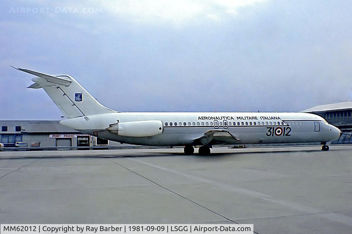 MM62012, 1974 Douglas DC-9-32 C/N 47595/709, McDonnell Douglas DC-9-32 [47595] (Italian Air Force) Geneva-Int'l~HB 09/09/1981
