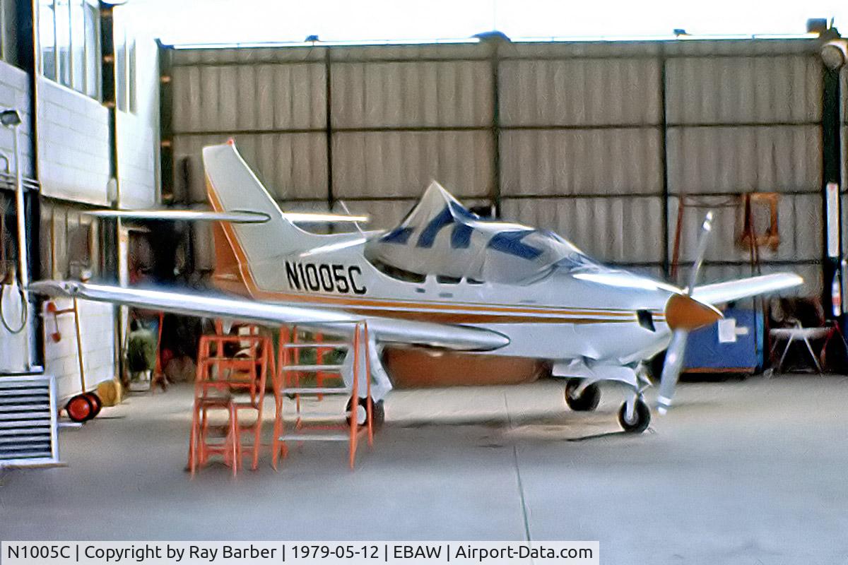 N1005C, 1978 Rockwell Commander 112TCA C/N 13258, Rockwell Commander 112TC-A [13258] Antwerp-Deurne~OO 12/05/1979. From a slide.