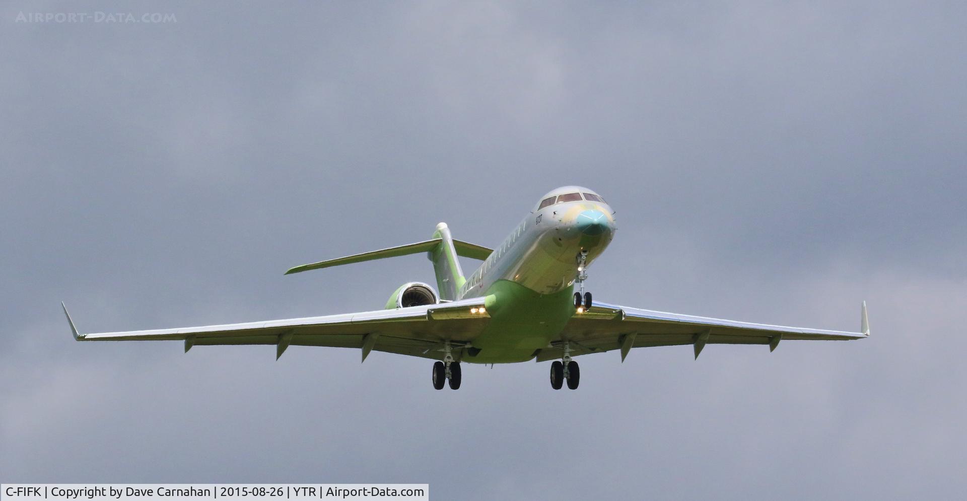 C-FIFK, 2007 Bombardier Challenger 605 (CL-600-2B16) C/N 5702, C-FIFK observed practicing approaches at YTR (CFB Trenton, Ontario).
