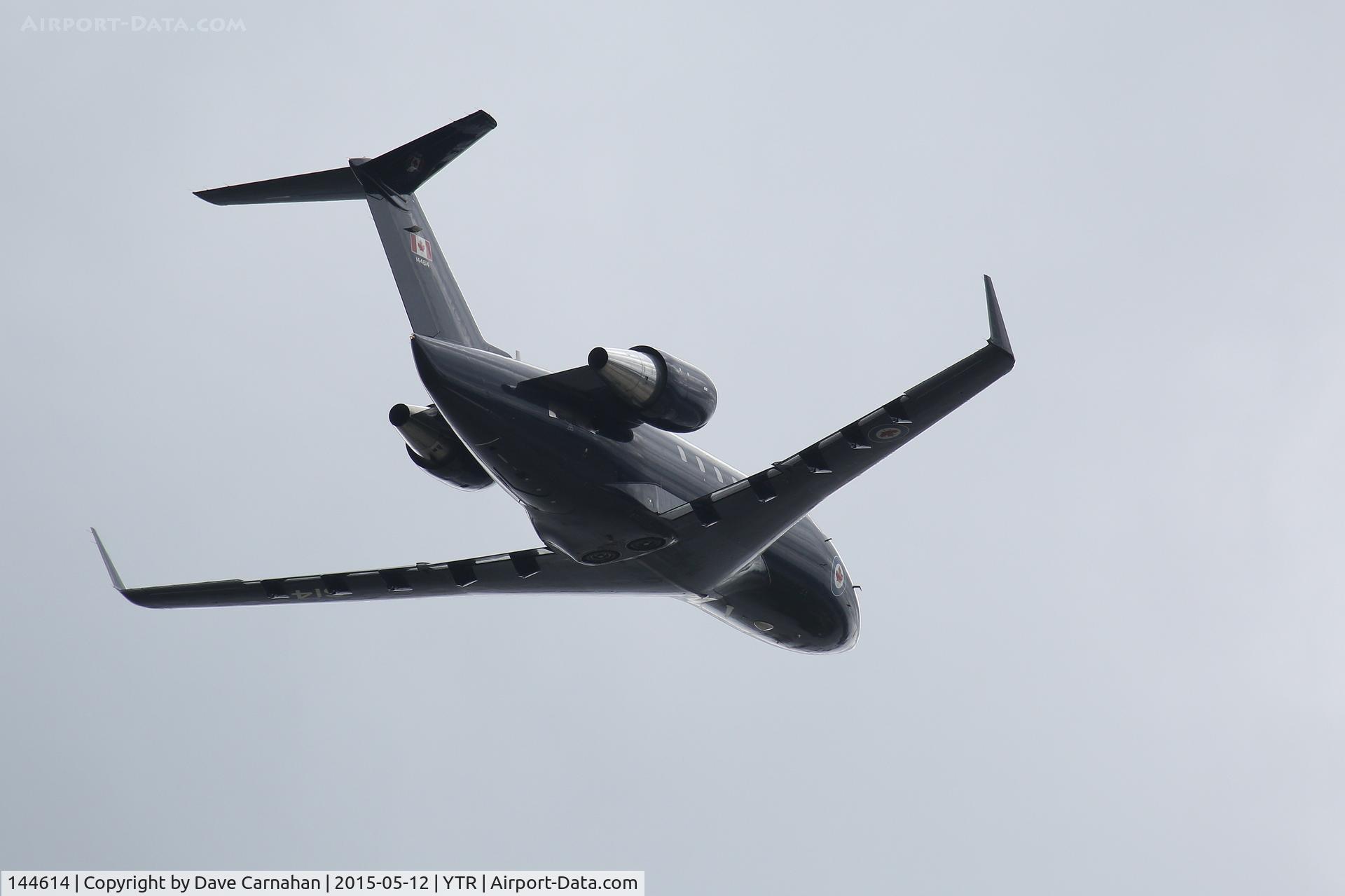 144614, 1986 Canadair CC-144B Challenger (601/CL-600-2A12) C/N 3036, In flight over Trenton, Ontario, Canada.