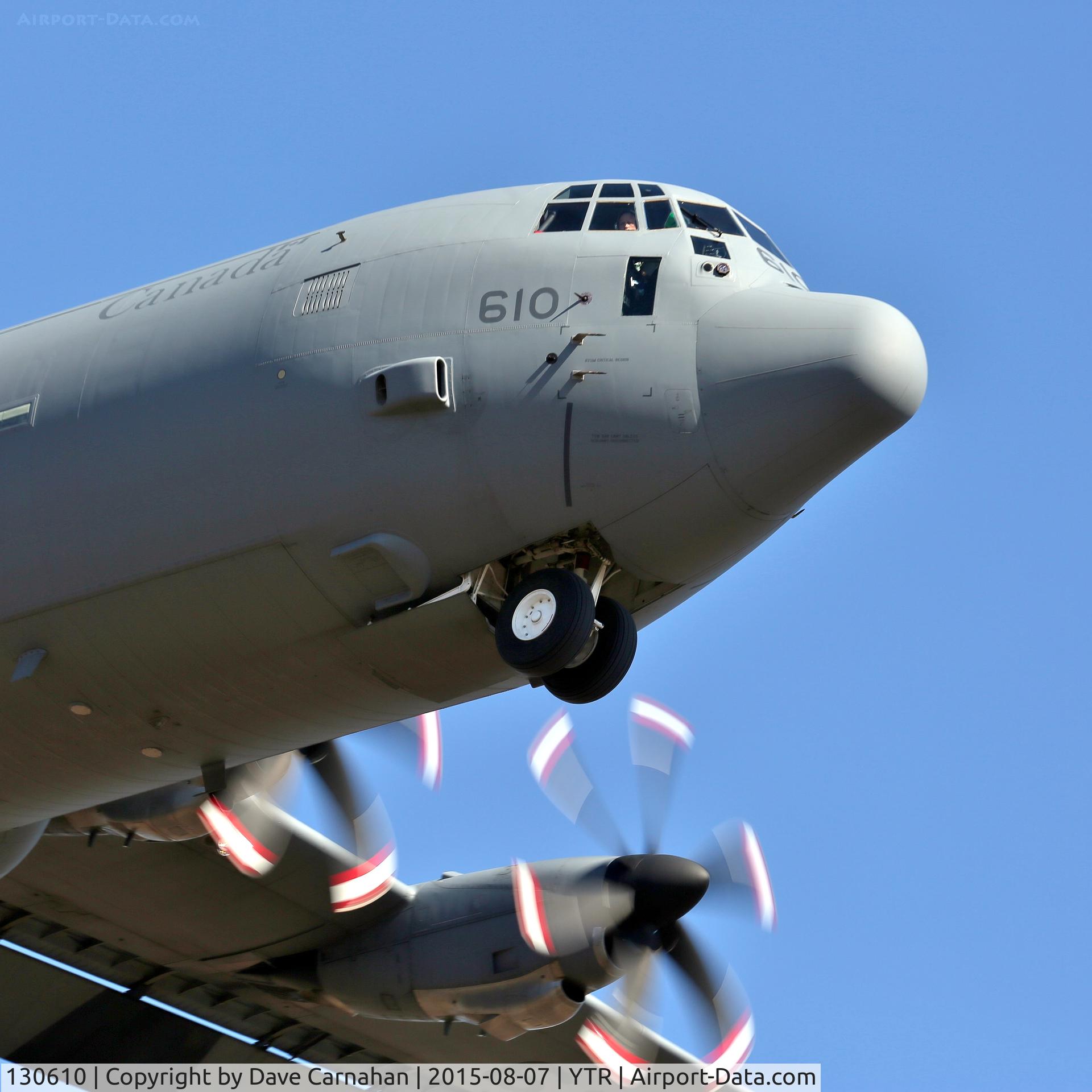 130610, Lockheed Martin CC-130J-30 Hercules C/N 382-5664, Approach to CFB Trenton (YTR).