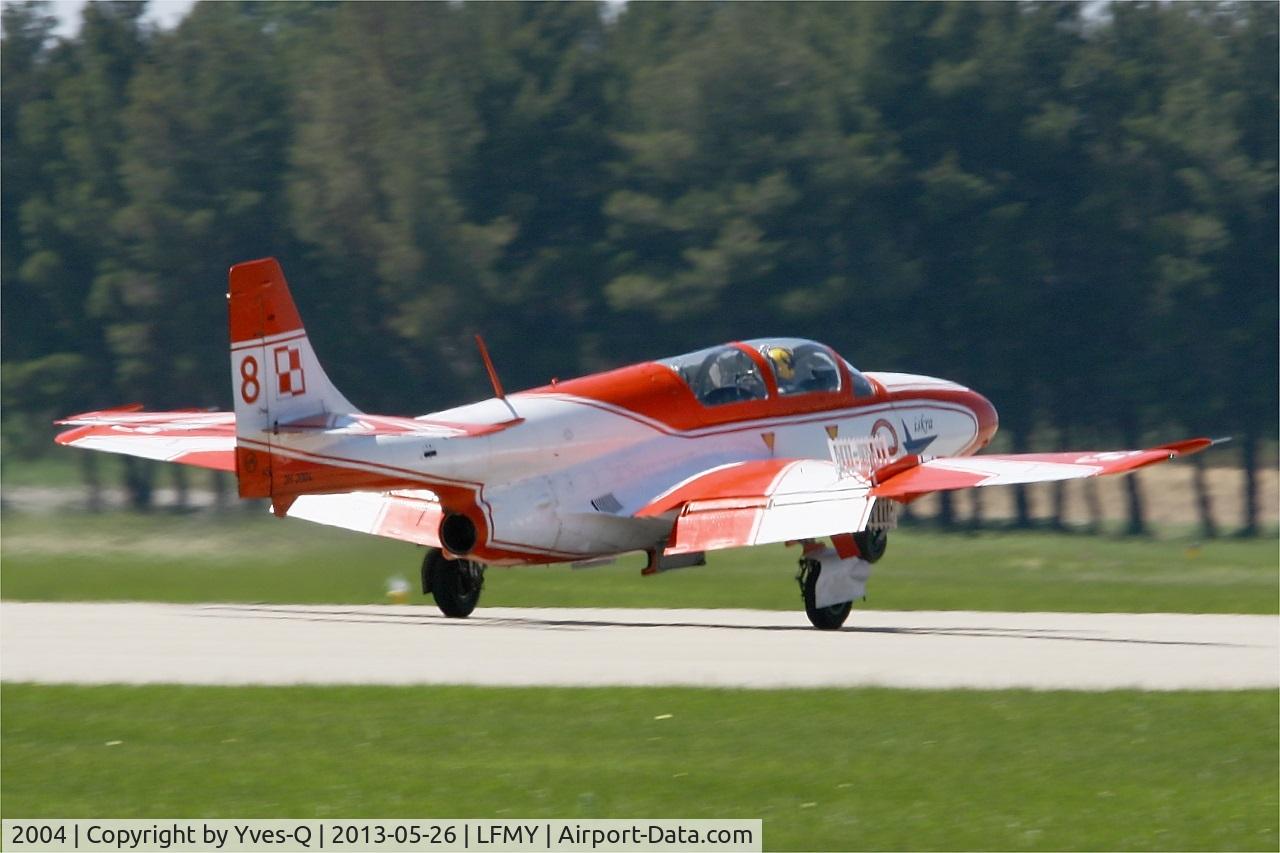 2004, PZL-Mielec TS-11 Iskra bis DF C/N 3H-2004, Poland Air Force Iskry Team PZL-Mielec TS-11A Iskra, Landing rwy 34, Salon De Provence Air Base 701 (LFMY) Open day 2013