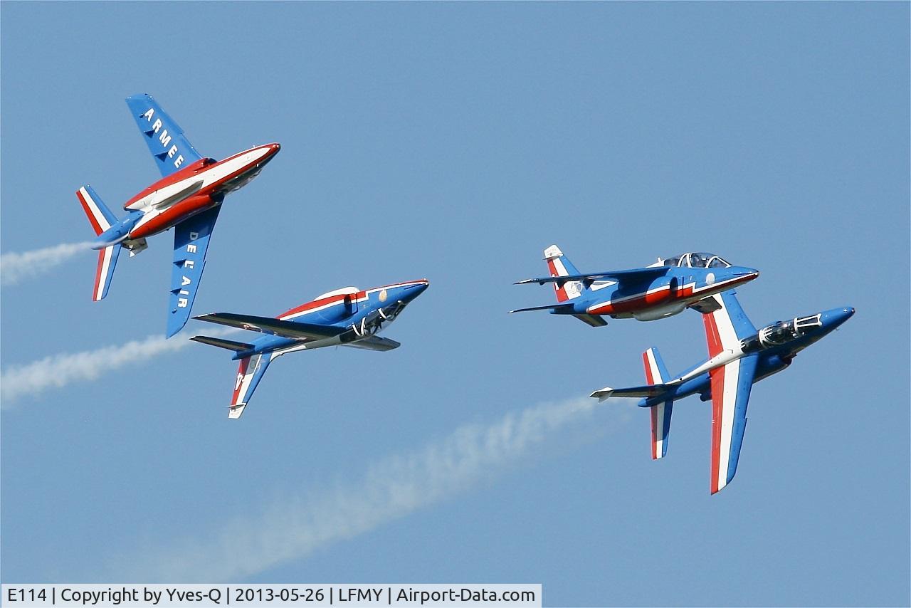 E114, Dassault-Dornier Alpha Jet E C/N E114, Dassault-Dornier Alpha Jet E (F-TERR), Athos 01, Leader of Patrouille de France in 2013, Salon de Provence Air Base 701 (LFMY) Open day 2013