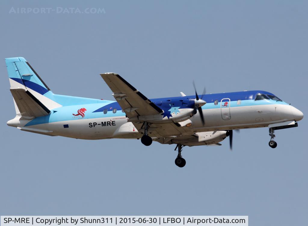 SP-MRE, 1989 Saab 340A C/N 340A-151, Landing rwy 14R