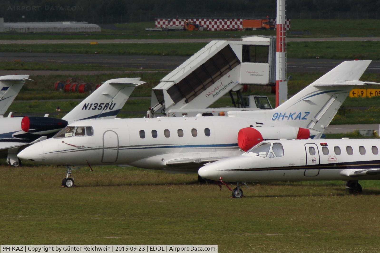 9H-KAZ, 2007 Hawker Beechcraft 900XP C/N HA-0034, Parked at Duesseldorf General Aviation Terminal