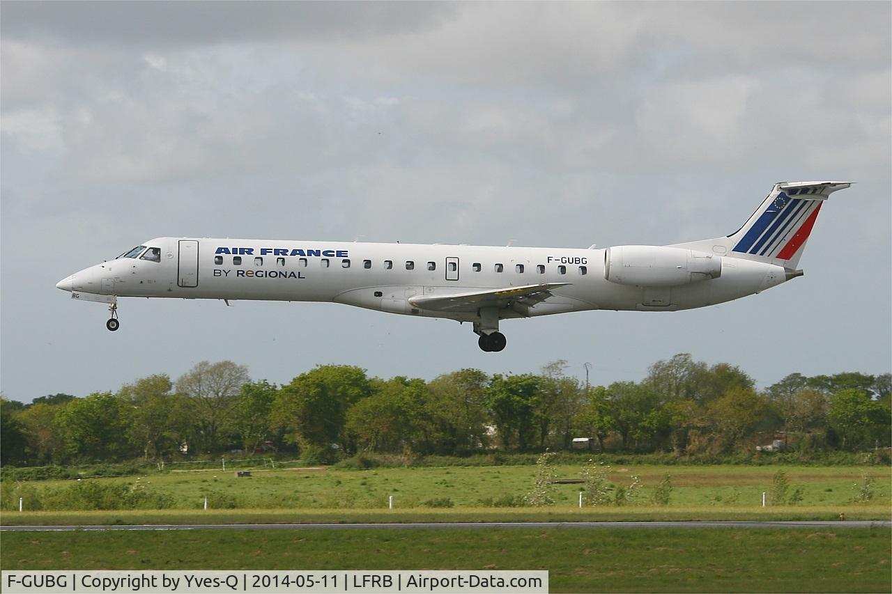 F-GUBG, 2005 Embraer EMB-145MP (ERJ-145MP) C/N 145890, Embraer EMB-145MP , On final rwy 25L, Brest-Bretagne Airport (LFRB-BES)