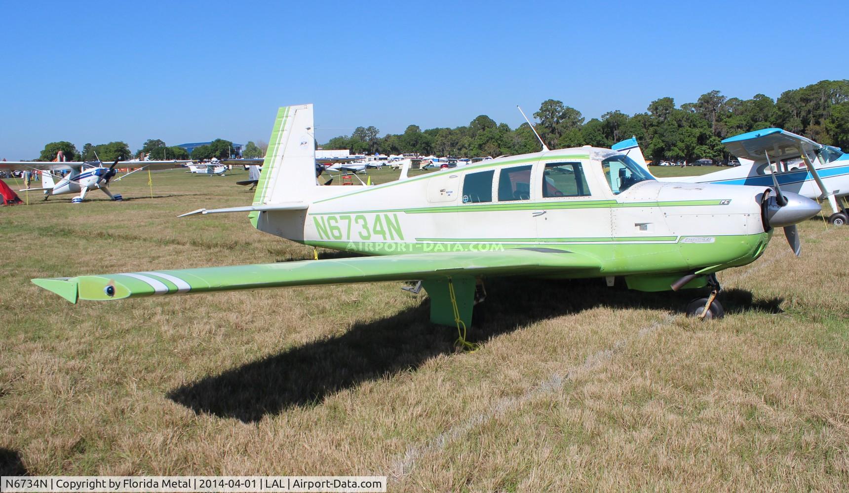 N6734N, 1968 Mooney M20F Executive C/N 680184, Mooney M20F