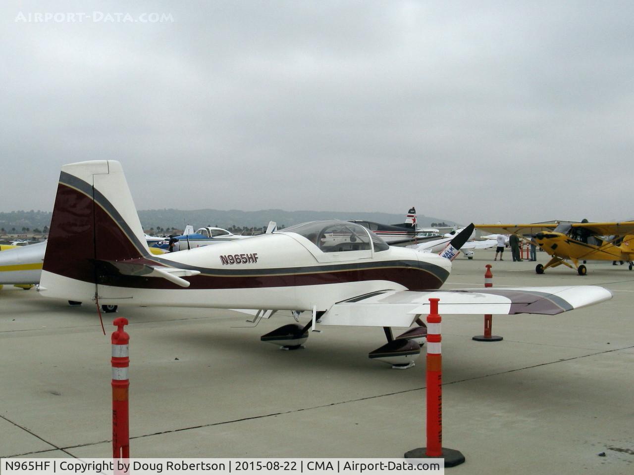 N965HF, Vans RV-7A C/N 71752, 2011 Feldman VAN's RV-7A