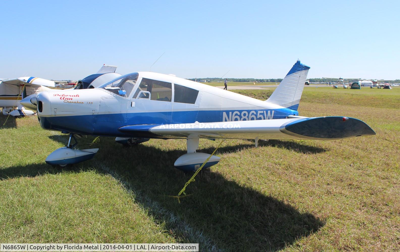 N6865W, 1965 Piper PA-28-140 C/N 28-21021, Piper PA-28-140