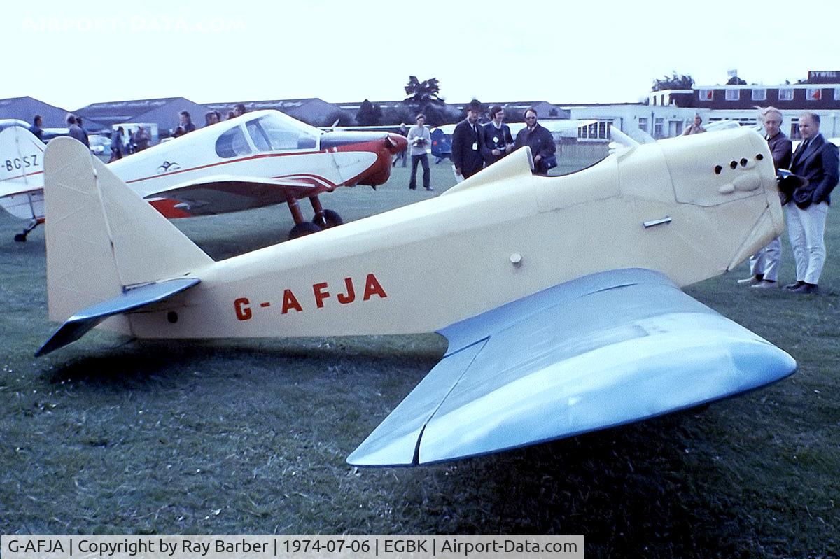 G-AFJA, 1938 Taylor Watkinson Dingbat C/N DB 100, Taylor-Watkinson Dingbat [DB.100] Sywell~G 06/07/1974. From a slide.
