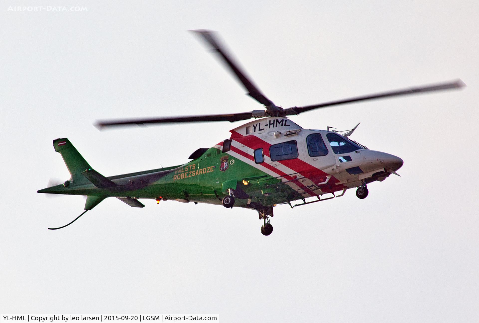 YL-HML, Agusta A-109E Power C/N 11704, Samos Greece 20.9.15