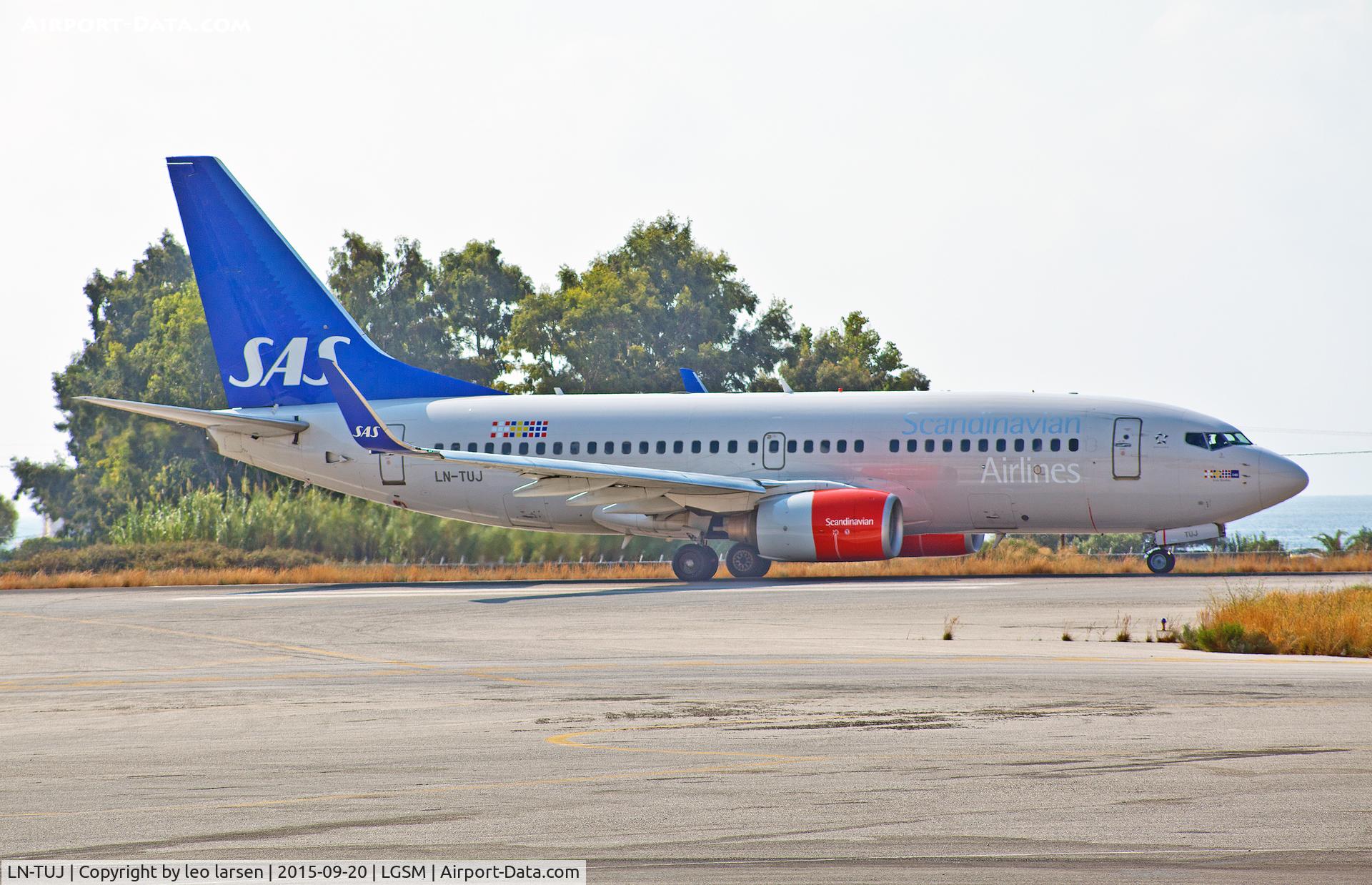 LN-TUJ, 2001 Boeing 737-705 C/N 29095, Samos Greece 20.9.15