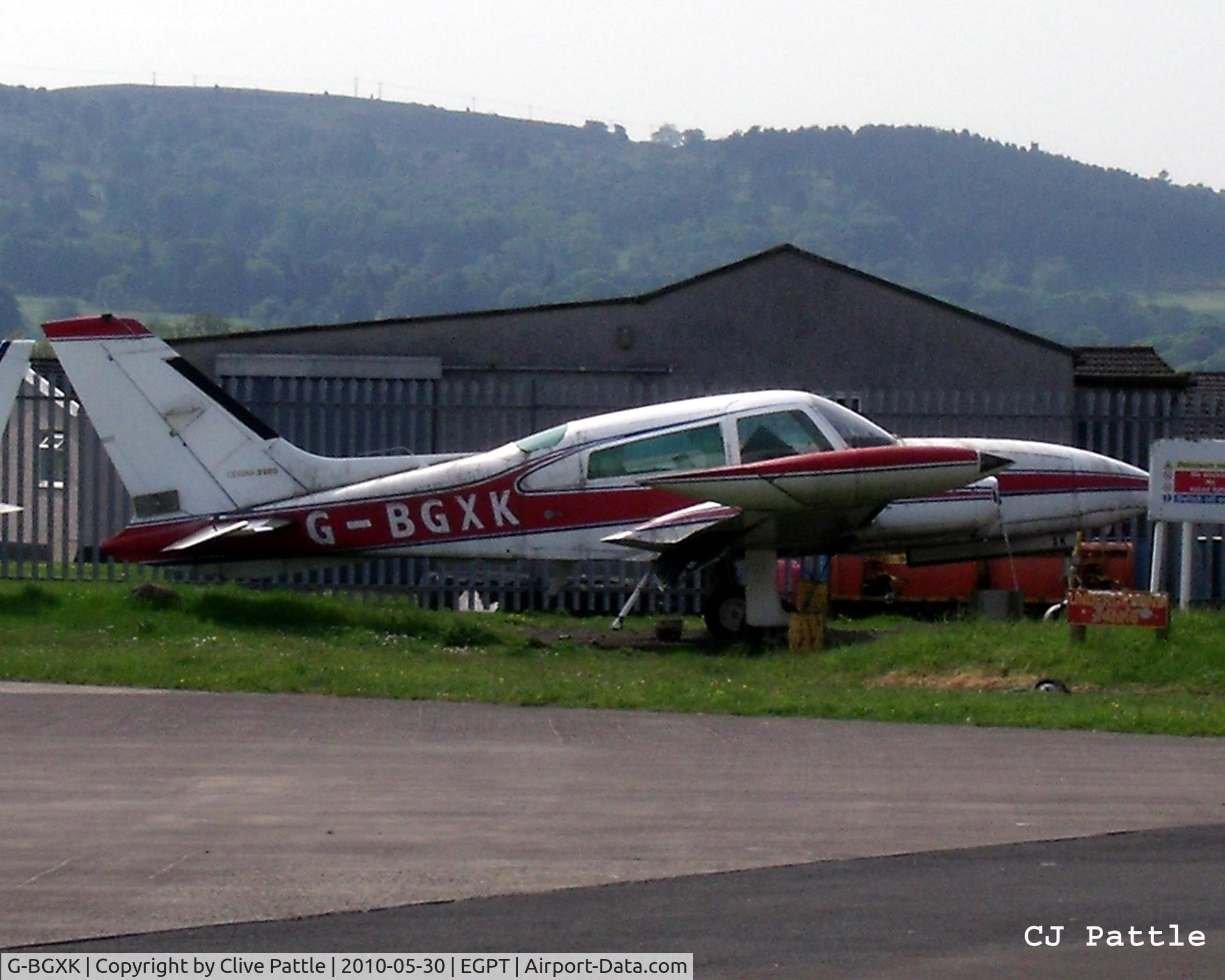 G-BGXK, 1978 Cessna 310R C/N 310R-1257, On display in the AST dump area during the Heart of Scotland Airshow held at Perth (Scone) airfield EGPT