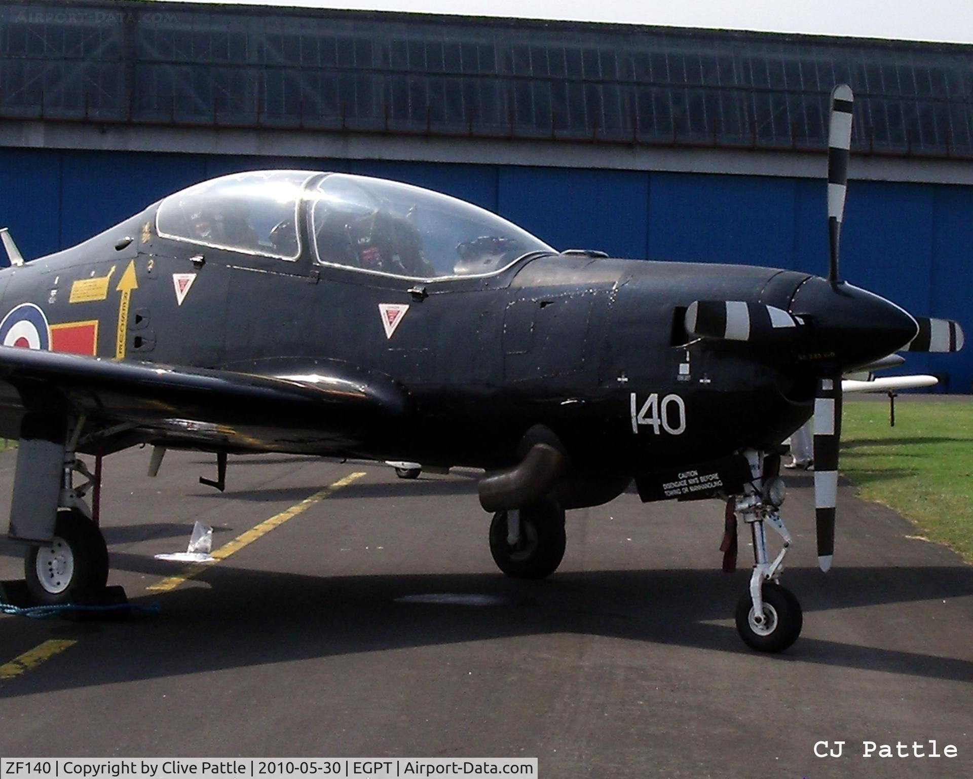 ZF140, 1988 Short S-312 Tucano T1 C/N S006/T6, On display in the static park during the Heart of Scotland Airshow held at Perth (Scone) airfield EGPT