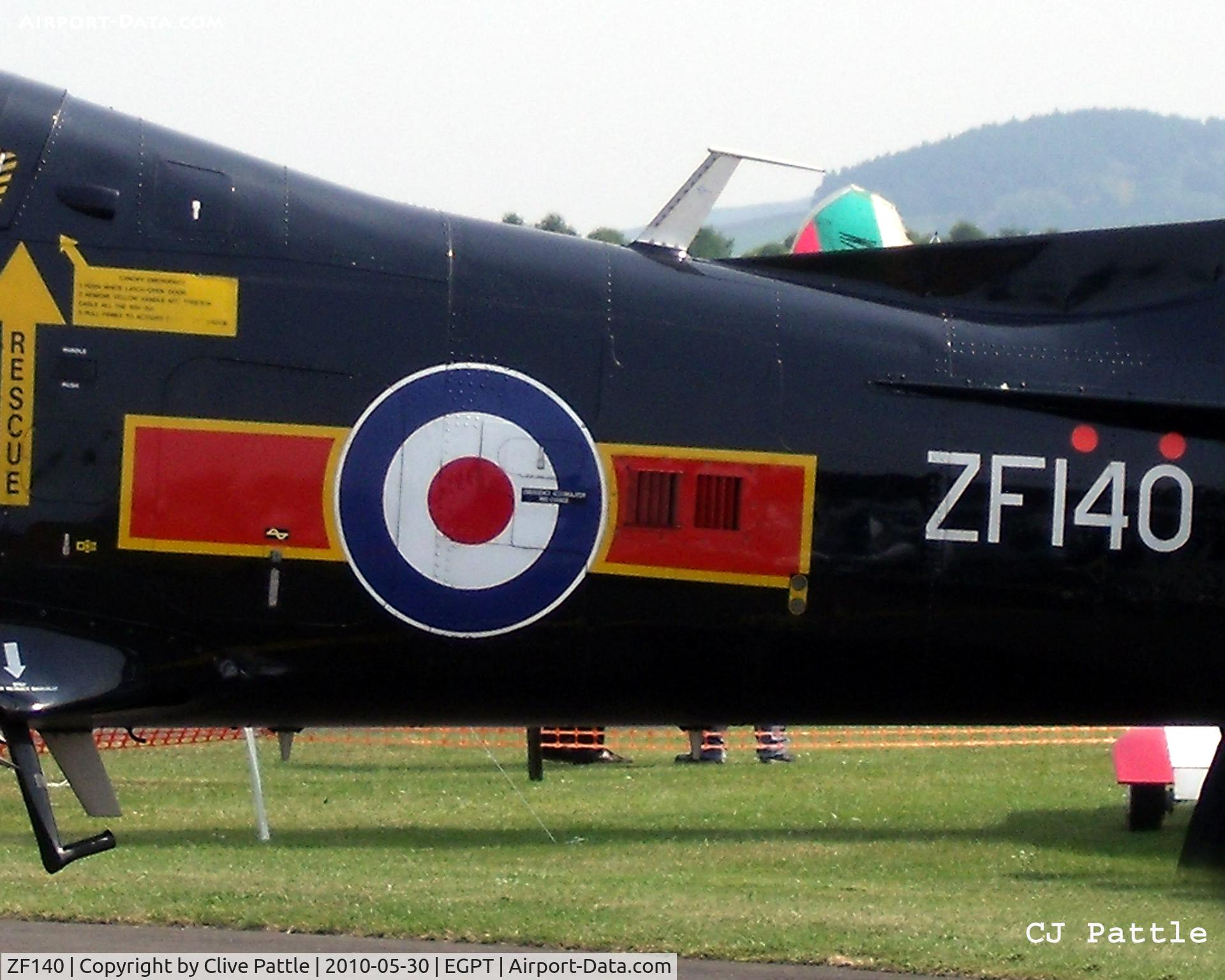 ZF140, 1988 Short S-312 Tucano T1 C/N S006/T6, One for the aero modellers - Close-up on static display in the static park during the Heart of Scotland Airshow held at Perth (Scone) airfield EGPT