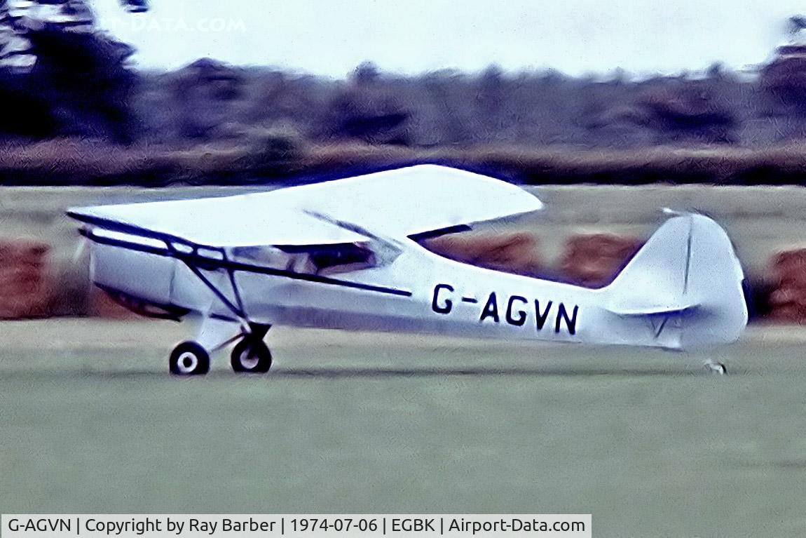 G-AGVN, 1946 Auster J-1 Autocrat C/N 1873, Auster J/1 Autocrat [1873] Sywell~G 06/07/1974. From a slide not the best of images.