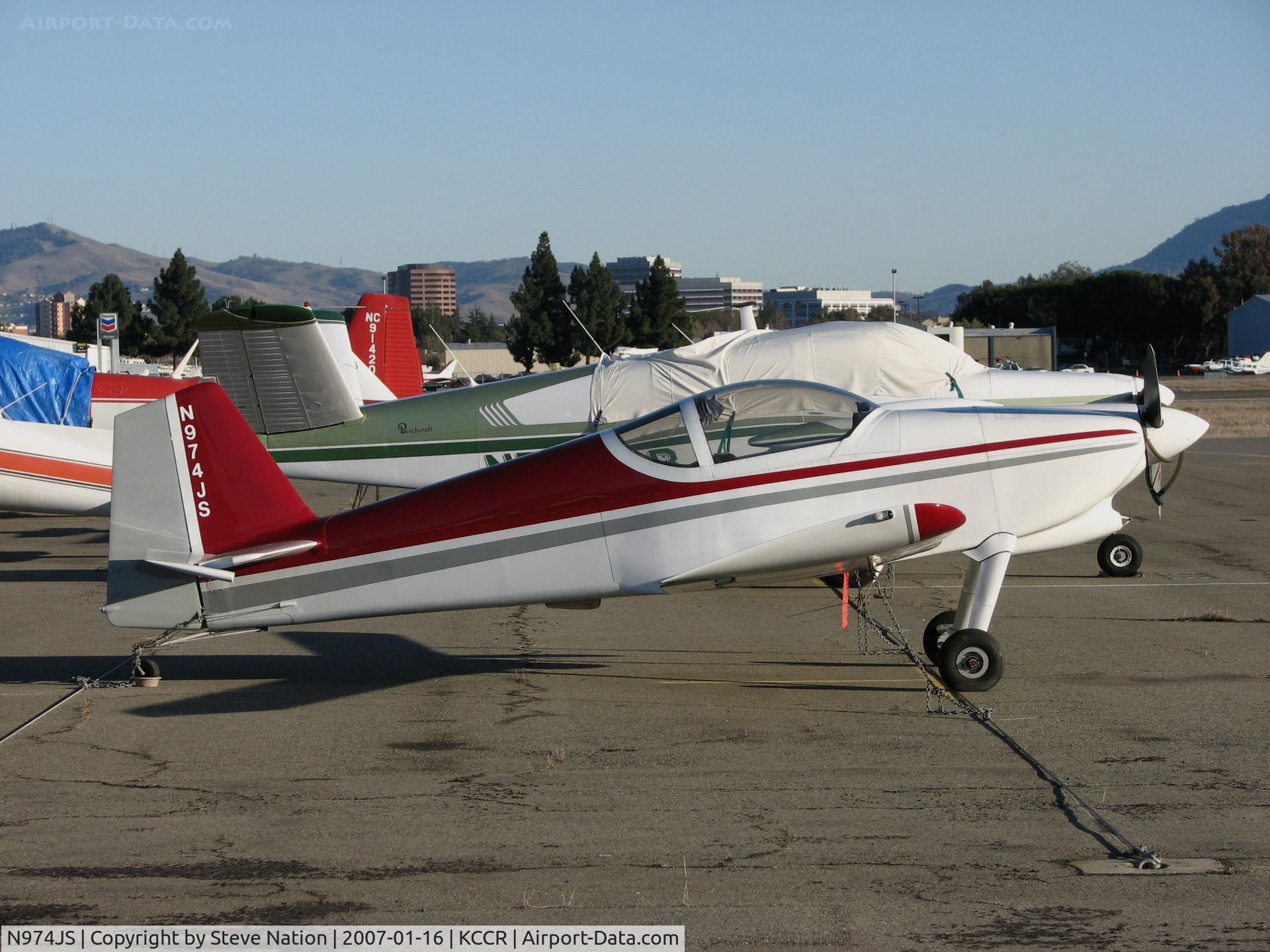 N974JS, 1995 Vans RV-6 C/N 22974, 1995 Van's RV-6 @ Buchanan Field, Concord, CA (now based in Washington state)