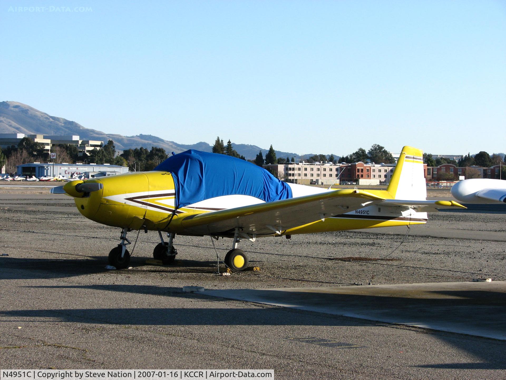 N4398K, 1948 Ryan Navion C/N NAV-4-1398, 1948 Ryan NAVION with canopy cover @ Buchanan Field, Concord, CA