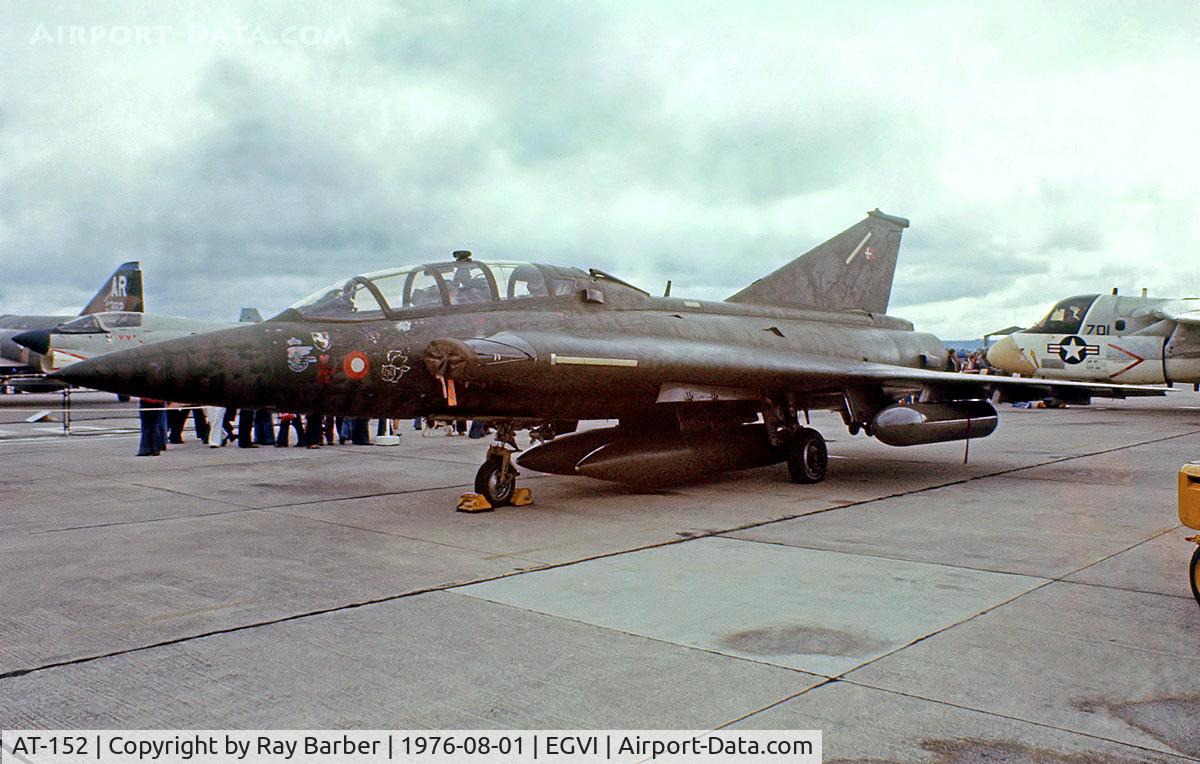 AT-152, 1971 Saab TF-35 Draken C/N 35-1152, SAAB TF-35 Draken [351152] (Royal Danish Air Force) RAF Greenham Common~G 01/08/1976. From aslide.