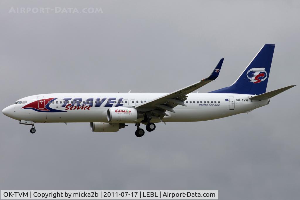 OK-TVM, 2010 Boeing 737-8FN C/N 37077, Landing
