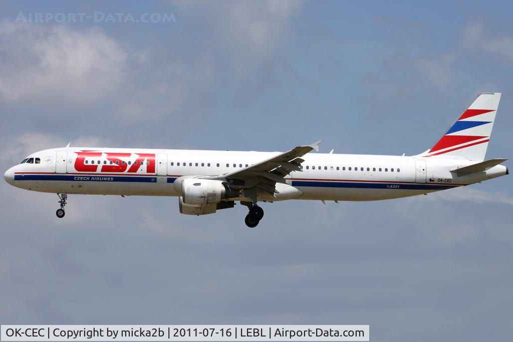 OK-CEC, 1997 Airbus A321-211 C/N 674, Landing