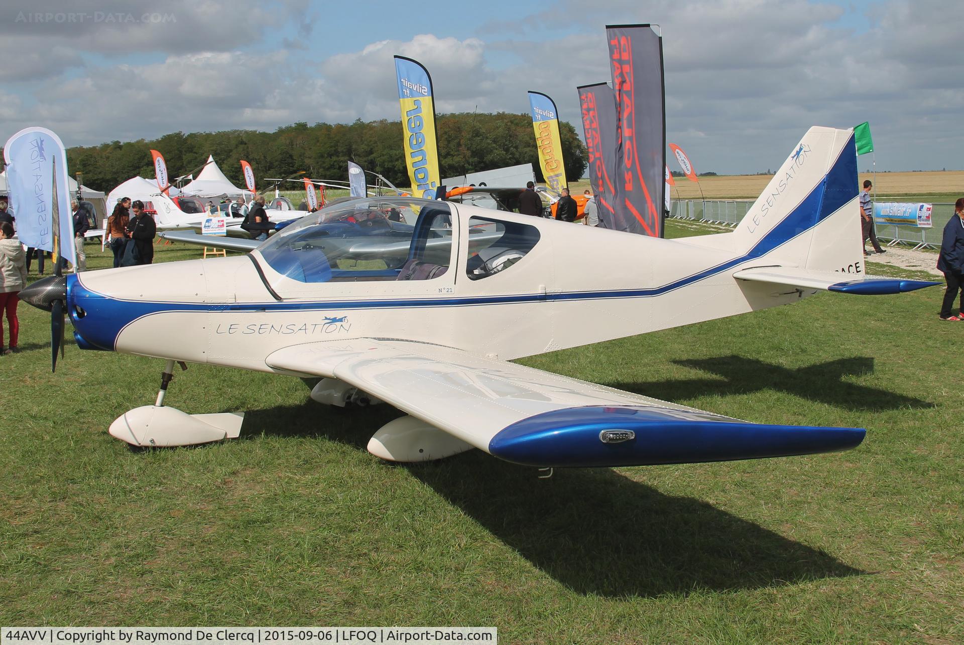 44AVV, E.S.P.A.C.E. Le Sensation C/N 021, Manufactured at Saint André Des Eaux.
ULM salon Blois.